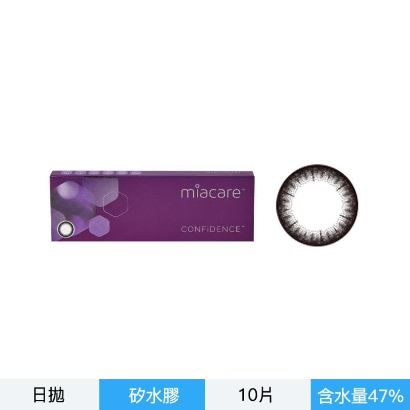 美若康綻美矽水膠彩色日拋10片裝-經典黛黑